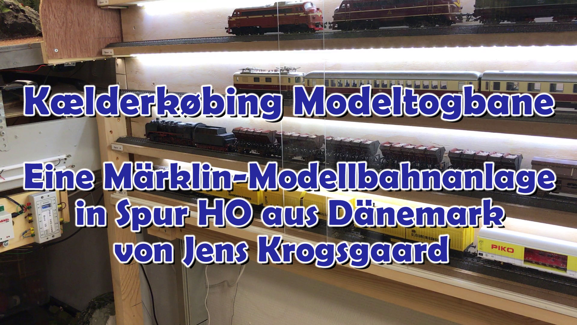 Exquisite Märklin Modellbahnanlage Spur H0 von Jens Krogsgaard aus Dänemark mit WinDigipet Steuerung
